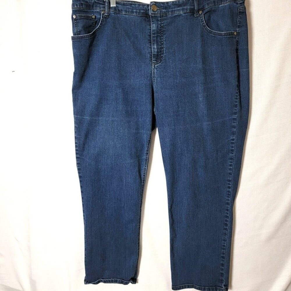 24W Terra & Sky Women's Straight Leg Jeans